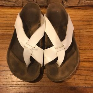 Women’s White Birkenstock Sandals 10 Regular